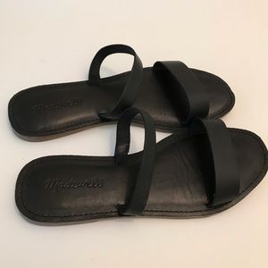 Madewell Black Leather Sandals